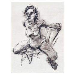 Life drawing / dessin d'après modèle vivant / dibujo de modelo vivo (1987)