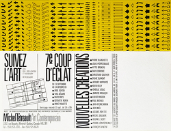 Exhibition / Exposition / Exposición: 7ème coup d'éclat, Galerie Michel Tétreault, Montréal, Canada, 13/09-14/10/89.