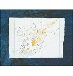 Brûlages dirigés, Arrigas, Cévennes (study / étude / bosquejo) (2022)