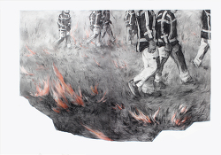 Marchant dans le feu (2023)